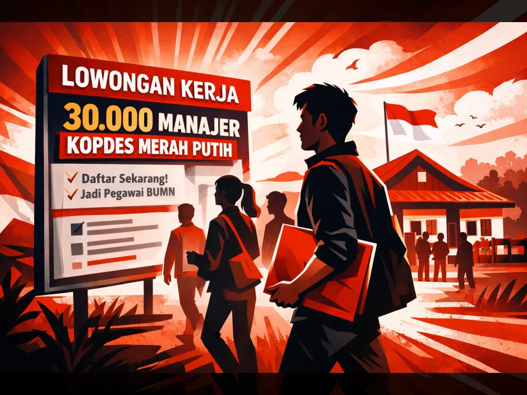 Lowongan 30.000 Manajer Kopdes Merah Putih Resmi Dibuka