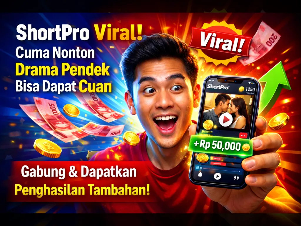 ShortPro Viral! Cuma Nonton Drama Pendek, Bisa Dapat Cuan Tambahan?