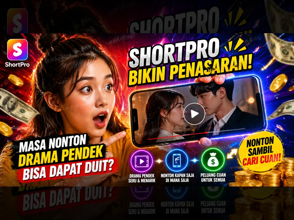 Aplikasi ShortPro Bikin Penasaran, Masa Nonton Drama Pendek Bisa Dapat Duit?