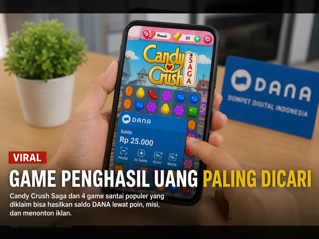 Game Penghasil Uang Favorit, Candy Crush Masih Dicari