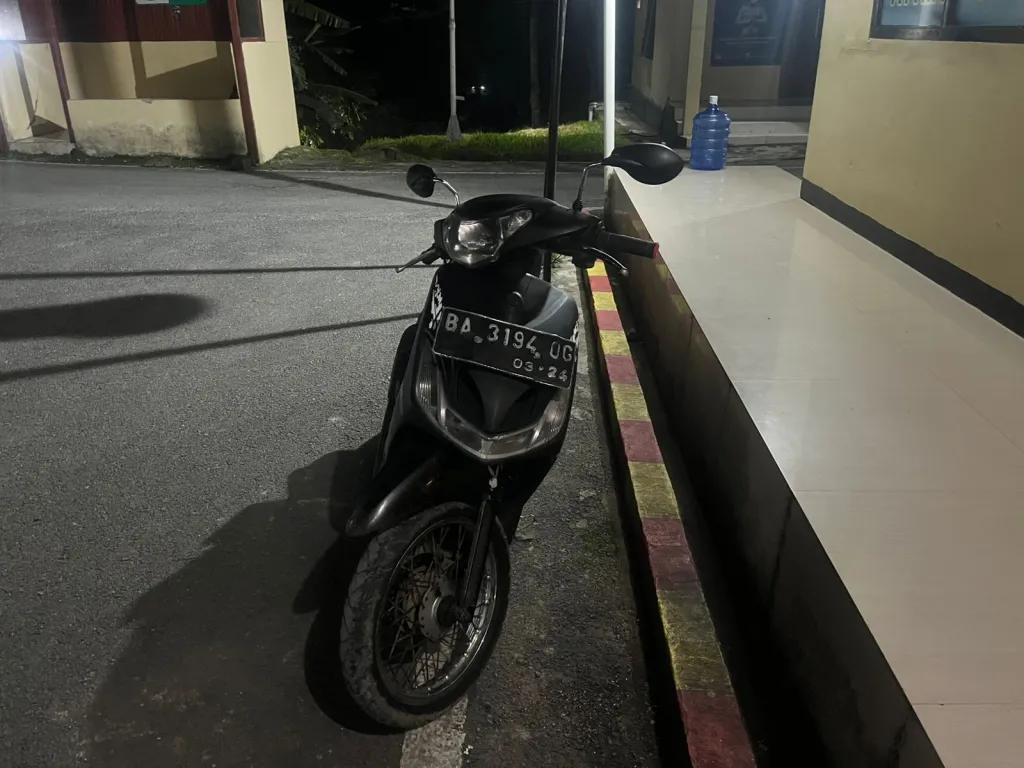 Barang Bukti Yamaha Mio disita Polisi