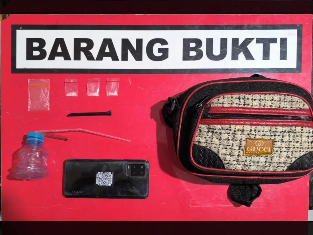 Barang Bukti Narkoba disita Polisi