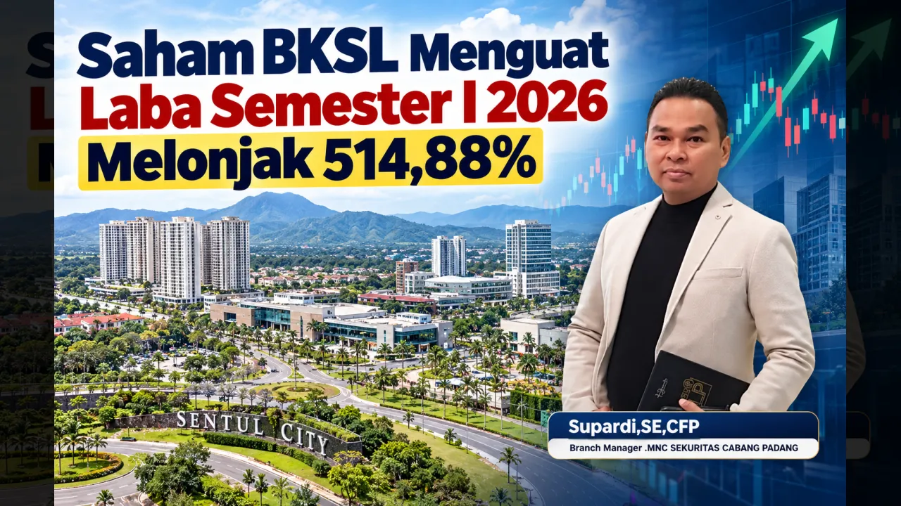 Saham BKSL Menguat, Laba Semester I 2026 Melonjak 514,88%