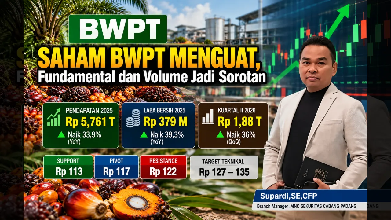 Saham BWPT Menguat, Fundamental dan Volume Jadi Sorotan