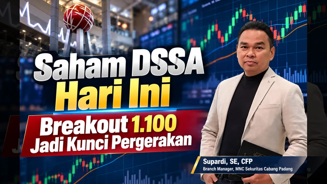 Saham DSSA Hari Ini: Breakout 1.100 Jadi Kunci Pergerakan