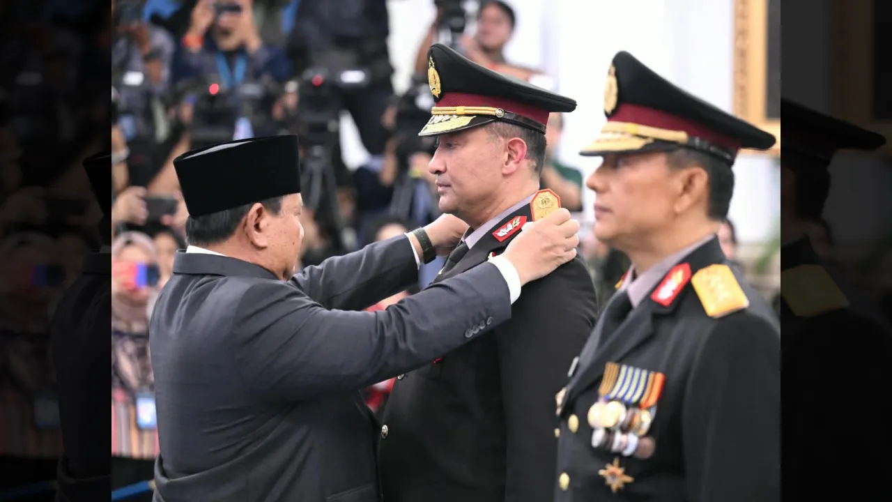 Presiden Prabowo Lantik Suyudi Ario Seto sebagai Kapolri, Wahyu Hadiningrat Jadi Wakapolri