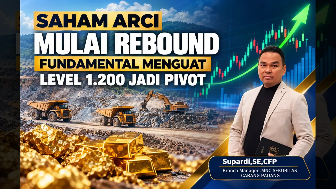 Saham ARCI Mulai Rebound, Fundamental Menguat dan Level 1.200 Jadi Pivot