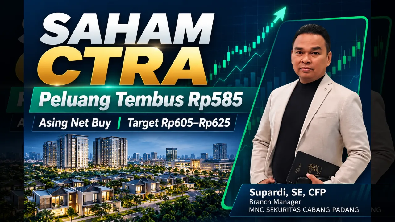 Saham CTRA: Asing Net Buy, Simak Peluang Tembus Rp585